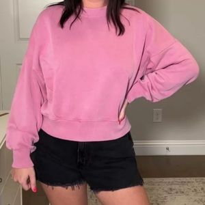 Abercrombie Pink Garment Dyed Sweatshirt